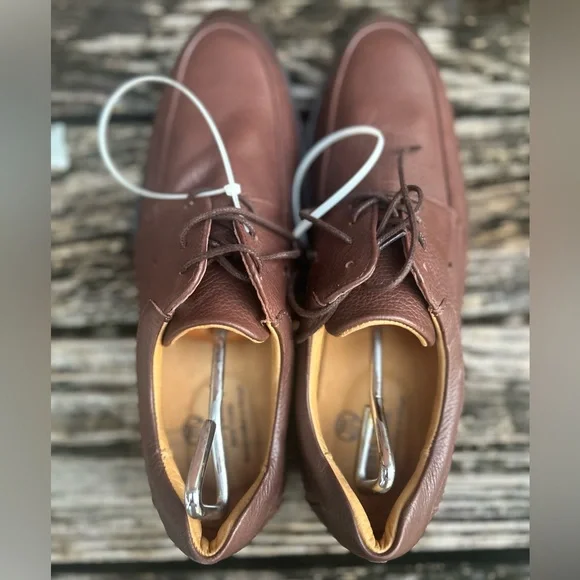 NWOB Marc Joseph New York Hand Crafted in Brazil Brown Leather Dress Shoes Sz 11 - Picture 13 of 14